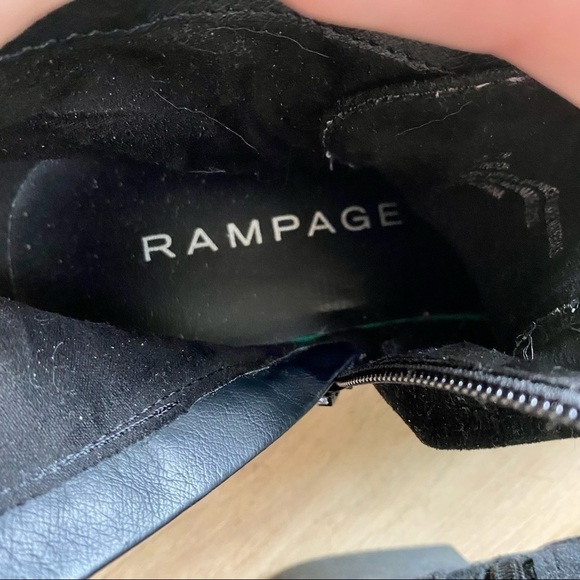 Rampage Lefthook Black Velvet Western Ankle Boots - Picture 6 of 7